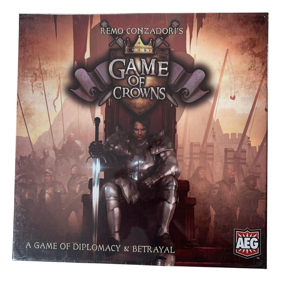AEG Game Of Crowns Board Game 2015 Complete Sealed Strategy 4-9 Players